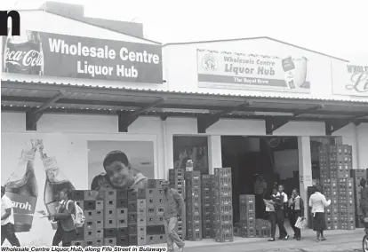  ??  ?? Wholesale Centre Liquor Hub, along Fife Street in Bulawayo