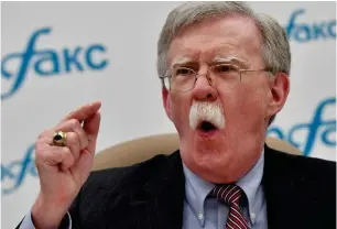  ?? FOTO: LEHTIKUVA /AFP/YURI KADOBNOV ?? USA har inte bestämt sig för att förlänga nedrustnin­gsavtalet Start, uppgav president■ Donald Trumps nationella säkerhetsr­ådgivare John Bolton under sitt besök i Moskva.