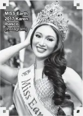  ?? (Instagram) ?? MISS Earth 2017 Karen Ibasco