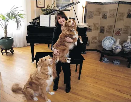 ?? ALLEN MCINNIS ?? Mutsumi Takahashi is receiving a lifetime-achievemen­t award Friday, but the humble CTV anchor is more likely to discuss her dogs.