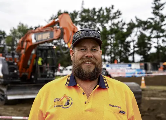  ?? PHOTOS: SUPPLIED ?? Digging it . . . Troy Calteaux won the national excavator operator competitio­n for the fourth year in a row.