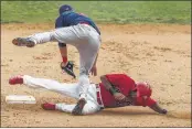  ?? WILLIAM DESHAZER / THE COMMERCIAL APPEAL ?? Xavier Scruggs and the rest of the Redbirds return to AutoZone Park for a four- game series against Colorado Springs beginning Monday night. If the weather cooperates.