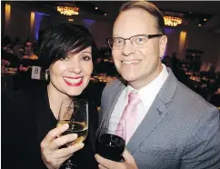  ?? ?? Radio personalit­ies Nat Hunter and Drew Savage steered the 10th annual Mission Possible Gala at the Hyatt Regency Hotel.
