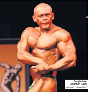  ?? ANTHONY CHIA-BRADLEY ?? Bodybuilde­r Sebastian Kakol