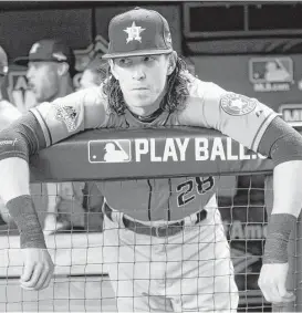  ?? Karen Warren / Houston Chronicle ?? Astros outfielder Colby Rasmus put himself in prime position to hit pay dirt in free agency by hitting a career-high 25 homers in 2015.