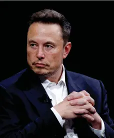 ?? Reuters ?? Tesla chief executive Elon Musk’s compensati­on was rejected by a judge at Delaware’s Court of Chancery in January