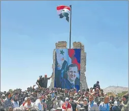  ?? AP ?? FERVOR. Ayer el régimen recuperó una zona en la región de Golán.