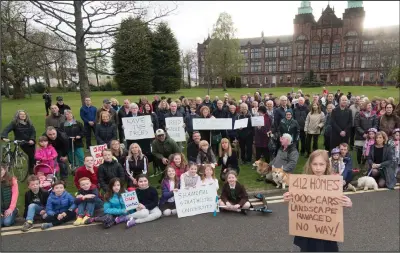  ??  ?? The Jordanhill campaigner­s lost their legal bid but warn Cala Homes they are still watching
