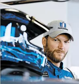  ?? BRIAN LAWDERMILK/GETTY ?? Dale Earnhardt Jr. says that if he wins this year’s championsh­ip, he’d be likely to retire. Today, 2 p.m., chs. 45, 5 Daytona Internatio­nal Speedway Daytona Beach, Fla. Lap length: 2.5 miles