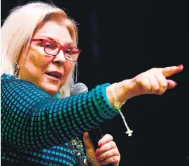  ?? Télam ?? “¿Qué hizo JxC, qué hizo la mesa judicial?”, dijo Elisa Carrió.