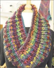  ?? Photo by Ginger Balch ?? Learn to make your own knitted cowl at In Sheep's Clothing this weekend.
