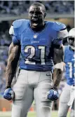  ?? Paul Sancya / Associated Press ?? Detroit’s Reggie Bush had a 77-yard touchdown catch and 191 yards total offense in the Lions’ win over the Vikings.