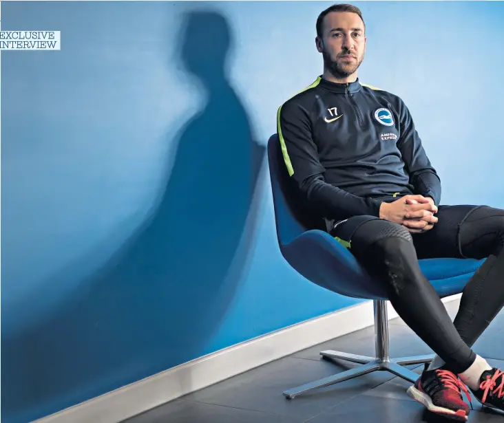  ??  ?? Leading man: Glenn Murray is relishing his starring role in Brighton’s first season in the Premier League