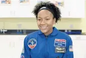  ??  ?? “Fly Like a Girl” features an interview with aspiring astronaut Taylor Richardson in her school science lab.