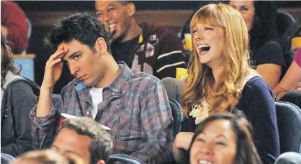  ?? CBS ?? Ted (Josh Radnor), left, takes a date, Royce (Judy Greer), to see a movie on How I Met Your Mother. The problem with seeing a movie on a date is the movie becomes subordinat­e to the date, writes Alyssa Rosenberg.