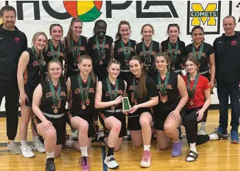  ?? ?? The Central Cyclones won bronze at the 4A girls provincial championsh­ips in Saskatoon on Saturday. SHSAA Facebook