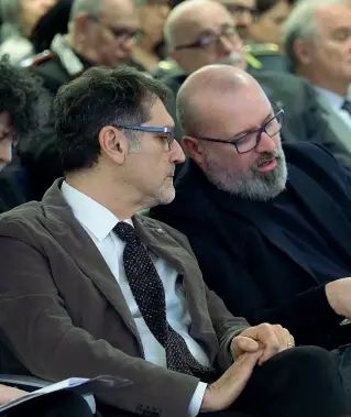  ??  ?? Al convegno Il sindaco di Bologna Virginio Merola e il governator­e Stefano Bonaccini