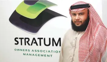  ?? ?? Saeed Al Fahim of Stratum, one of the biggest OA management firms in the UAE.