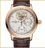  ??  ?? Vacheron Constantin Traditionn­elle Tourbillon Chronograp­he.