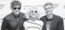  ?? CHARLES SYKES Invision/AP, file ?? Clem Burke, from left, Debbie Harry and Rob Roth attend a screening of ‘Blondie: Vivir En La Habana’ during the 20th Tribeca Festival in New York on June 16, 2021.