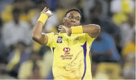  ?? ?? West Indies and Chennai Super Kings all-rounder Dwayne Bravo