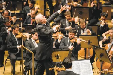  ?? Todd Rosenberg / © Todd Rosenberg Photograph­y ?? Daniel Barenboim is bringing the West-Eastern Divan Orchestra to the Bay Area for the first time.