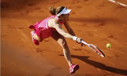  ?? Photograph: Thomas Samson/AFP/Getty Images ?? Alizé Cornet, pictured during last year’s French Open, said: ‘It’s a pretty selfish decision … the calendar is going to suffer from this postponeme­nt.’