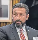  ??  ?? Derek McInnes, Aberdeen Football Club manager