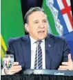  ?? REUTERS ?? Quebec Premier François Legault is pictured during a news conference after a meeting with Canada’s provincial premiers in Toronto last December.