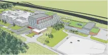  ??  ?? An artist’s rendering of the new Cape Breton Cancer Centre and clinical services addition.