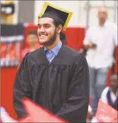  ?? Arnold Gold / Hearst Connecticu­t Media file photo ?? Graduation at Central High School in Bridgeport on June 18, 2019.