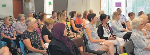  ??  ?? Good turnout: It was a packed house at Cobram Community House on Friday for Internatio­nal Women's Day.