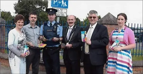  ??  ?? Catherine Duff - Louth County Council, Acting Director of Services, Adrian O’Sullivan, Louth County Council Road Safety Officer, Garda Paul Burke, Michael Gaynor, Chamber President, Paddy Malone, PRo Dundalk Chamber and Sorcha Brophy, An Taisce Green...