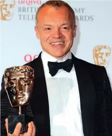  ??  ?? Boxing clever Graham Norton hosts the ceremony