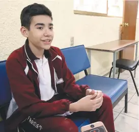  ??  ?? Brillante. En 2017, el estudiante de la primaria Benito Juárez de Saltillo destacó de entre miles de niños de sexto grado, a nivel nacional.