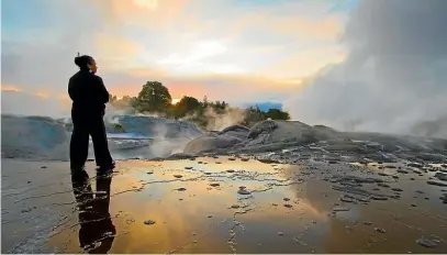  ?? Tourism NZ ?? This image of a Ma¯ ori guide in Rotorua was rated a top pick for the Chinese tourism market.