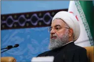  ?? AP ?? Iranian President Hassan Rouhani on Saturday lashed out at Israel and accused the U.S. of cultivatin­g ties with Muslim nations to protect the Israelis.