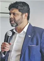  ??  ?? Attorney-General and Minister for Economy Aiyaz Sayed-Khaiyum speaking at the budget consultati­ons at the Tanoa Waterfront Hotel in Lautoka on June 26, 2020.