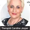  ?? ?? Therapist Caroline Jesper
