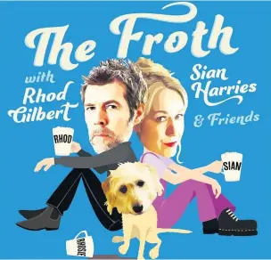  ?? Picture: Blue Jeans Management ?? Carmarthen-born comedian Rhod Gilbert and his wife, comedy writer Sian Harries, are launching a podcast to help lighten the lockdown mood.