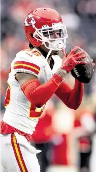  ?? JEFF LEWIS AP ?? Deon Bush, who played for four seasons at UM, contribute­s mainly on special teams for the AFC champion Chiefs.