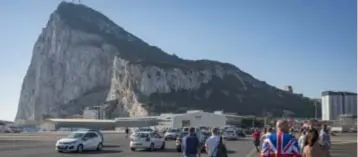  ?? FOTO AP ?? Gibraltar, een stukje Groot-Brittannië aan het uiterste puntje van Spanje.