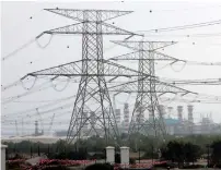  ?? — AFP ?? Mena power capacity will need to expand by an average of 6.4 per cent each year between 2018 and 2022.