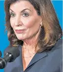  ?? ?? Gov. Hochul’s vow to crack down on shopliftin­g is at sharp odds with laws in place to prosecute thieves in the first place.