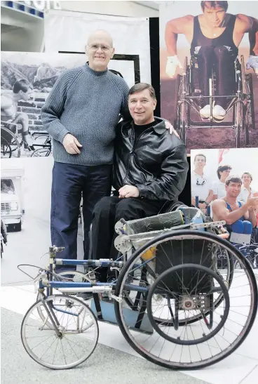  ?? — B.C. SPORTS HALL OF FAME FILES ?? Rick Hansen says Jim Taylor was ‘a great human being.’