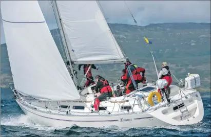  ?? Photos: Graeme Cowan. Report: Alison Chadwick ?? Boyd Tunnock’s Moody 38 Lemerac took the honours on the first day of the points series during West Highland Yachting Week.