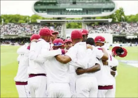  ??  ?? West Indies players are facing a 50 per cent cut in income from CWI