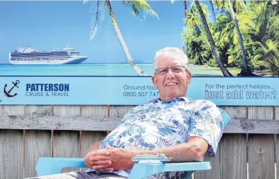  ?? PHOTO: GREGOR RICHARDSON. ?? Quieter life . . . Retiring Dunedin travel agent Murray Patterson (71) relaxes at home.