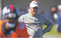  ?? DAVID ZALUBOWSKI/ASSOCIATED PRESS ?? The Broncos’ new head coach, Vic Fangio, was a career assistant who built strong defenses for years — including in Chicago last season.