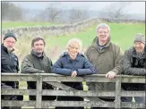  ??  ?? TOP TEAM: From left, Keith Kirk, Ted Leaming, Morag Paterson, Gordon Rae and Ed Forrest at Threave Castle.